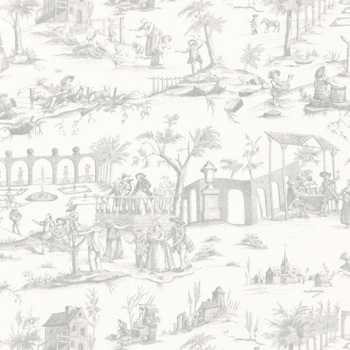 Siena Toile Pewter 175171 by Schumacher Fabric Schumacher Fabric Siena Toile Pewter 175171Fabric LINEN 100% ITALY </p><p>Repeat: H: HORZ. 26 1/4" (67CM) , V: VERT. 24 1/2" (62CM) 52.5 - Fabric Carolina -