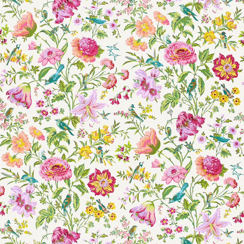 Avondale Floral Meadow 175220 by Schumacher Designer Fabric CLASSIC PRINTS NBK See Sample UNITED KINGDOM MEDIUM DUTY </p><p>Repeat: Horizontal: 27" (69CM) and Vertical: 52" (132CM) 54" WIDE (137CM) - Swanky Fabrics -