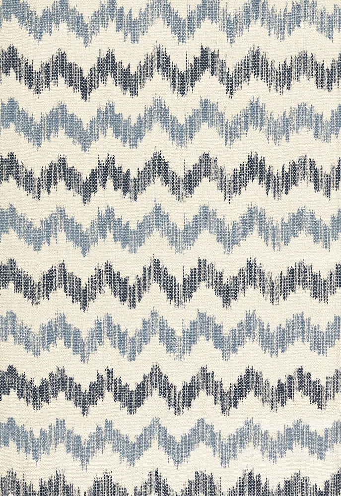 Sierra Ikat Indigo 175310 by Schumacher Designer Fabric Ikat-Collection 55% Jute, 45% Cotton - Horizontal: 3.75 and Vertical: 7.875 52.5 - Swanky Fabrics -