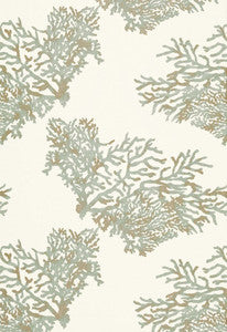 Schumacher Fabric Great Barrier Reef Moonstone 175362