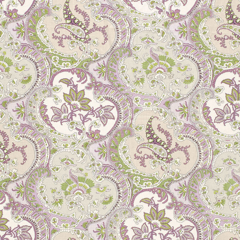 Pickfair Paisley Lilac 175551 by Schumacher Fabric Schumacher Fabric Pickfair Paisley Lilac 175551Fabric LINEN 100% THAILAND </p><p>Repeat: H: HORZ. 8 3/4" (22CM) , V: VERT. 26 1/4" (67CM) 52.5 - Fabric Carolina -