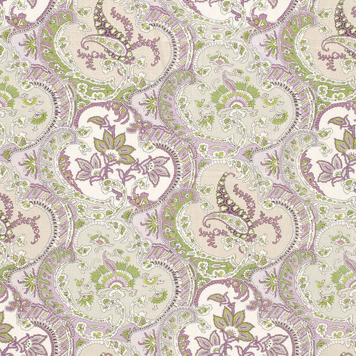 Pickfair Paisley Lilac 175551 by Schumacher Fabric Schumacher Fabric Pickfair Paisley Lilac 175551Fabric LINEN 100% THAILAND </p><p>Repeat: H: HORZ. 8 3/4" (22CM) , V: VERT. 26 1/4" (67CM) 52.5 - Fabric Carolina -
