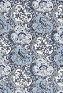 Schumacher Fabric Pickfair Paisley Pacific 175553