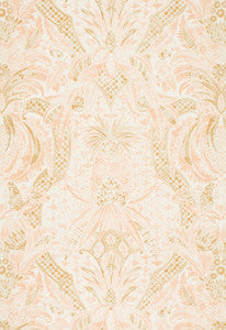 Schumacher Fabric Cap Ferrat Blush 175581