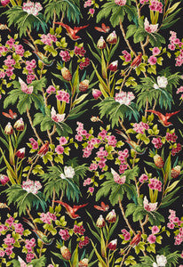 Schumacher Fabric Seychelles Noir 175700