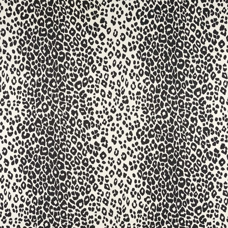 Iconic Leopard Graphite 175722 by Schumacher Designer Fabric Schumacher-Classics 100% Linen - Horizontal: 26.5 and Vertical: 26.75 53 - Swanky Fabrics -