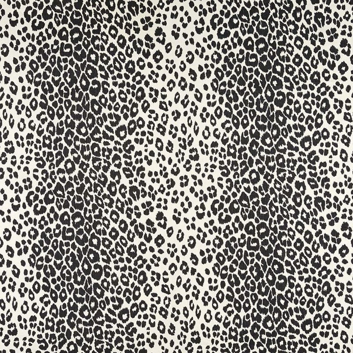 Iconic Leopard Graphite 175722 by Schumacher Designer Fabric Schumacher-Classics 100% Linen - Horizontal: 26.5 and Vertical: 26.75 53 - Swanky Fabrics -