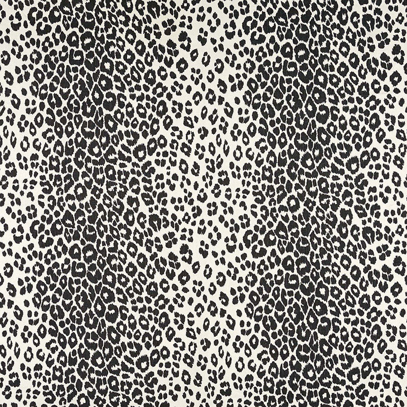 Iconic Leopard Graphite 175722 by Schumacher Designer Fabric ESSENTIALS: ANIMAL PRINTS & WOVENS LINEN 100% BELGIUM </p><p>Repeat: Horizontal: 26 1/2" (67CM) and Vertical: 26 3/4" (68CM) 53 - Swanky Fabrics -