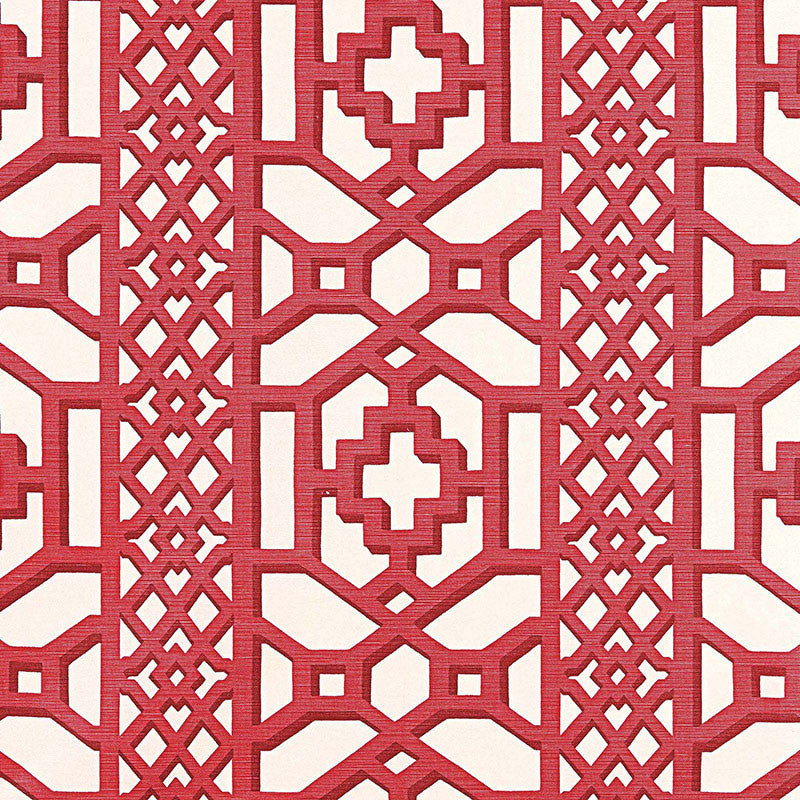 Zanzibar Trellis Chintz Lacquer 175732 by Schumacher Designer Fabric 125TH ANNIVERSARY See Sample BELGIUM MEDIUM DUTY </p><p>Repeat: Horizontal: 13 1/2" (34CM) and Vertical: 12 1/2" (32CM) 54" WIDE (137CM) - Swanky Fabrics -