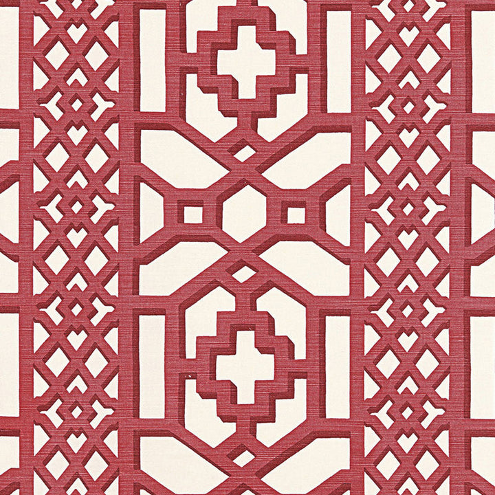 Zanzibar Trellis Matte Lacquer 175742 by Schumacher Designer Fabric 125TH ANNIVERSARY LINEN 55% COTTON 45% BELGIUM </p><p>Repeat: Horizontal: 13 1/2" (34CM) and Vertical: 12 1/2" (32CM) 54 - Swanky Fabrics -