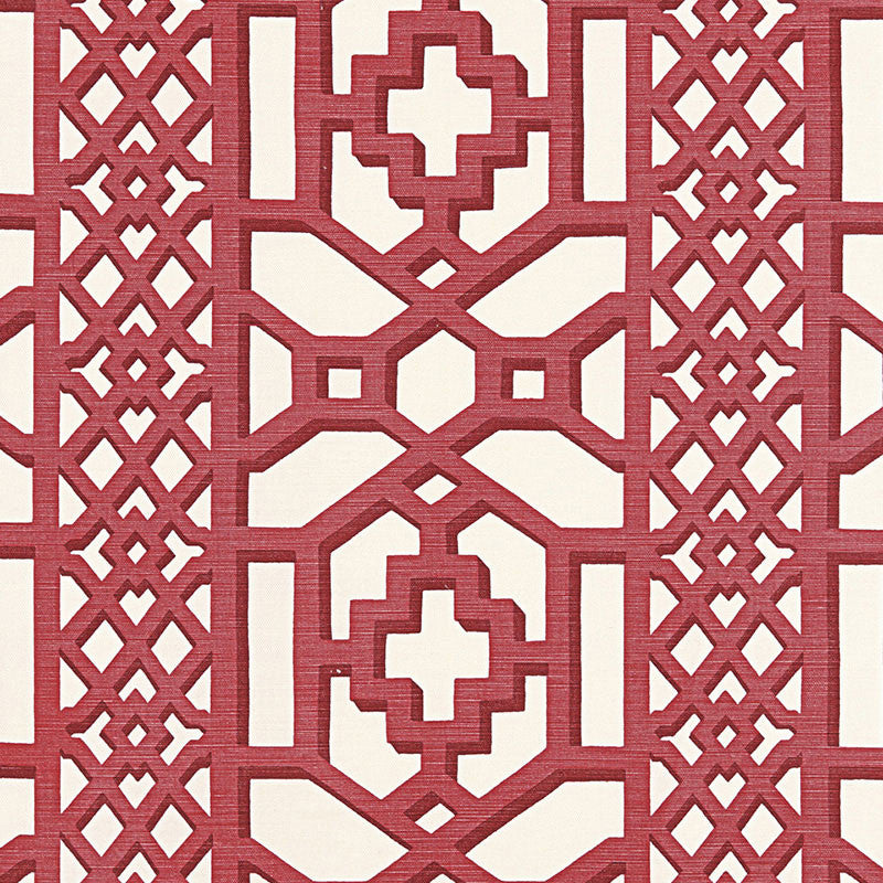 Zanzibar Trellis Matte Lacquer 175742 by Schumacher Designer Fabric 125TH ANNIVERSARY See Sample BELGIUM MEDIUM DUTY </p><p>Repeat: Horizontal: 13 1/2" (34CM) and Vertical: 12 1/2" (32CM) 54" WIDE (137CM) - Swanky Fabrics -