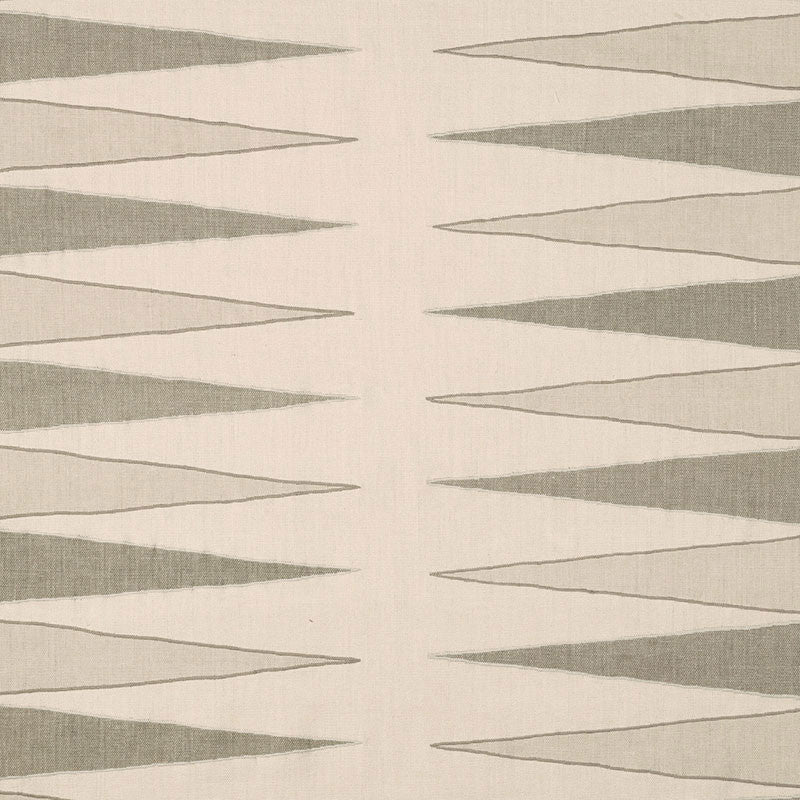 Moorea Sea Oyster 175831 by Schumacher Designer Fabric TRIBAL CHIC See Sample INDIA - </p><p>Repeat: Horizontal: 53" (135CM) and Vertical: 10 1/4" (26CM) 54" WIDE (137CM) - Swanky Fabrics -