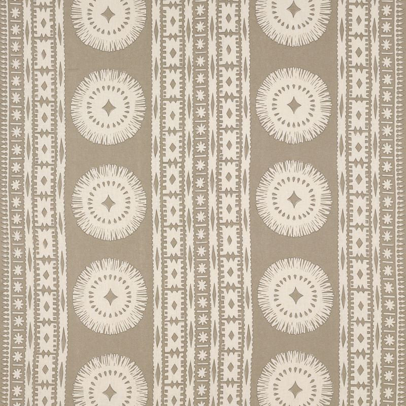 Bora Bora Print Sea Oyster 175842 by Schumacher Designer Fabric Mary-McDonald 100% Linen - Horizontal: 52 and Vertical: 24.5 52.375 - Swanky Fabrics -