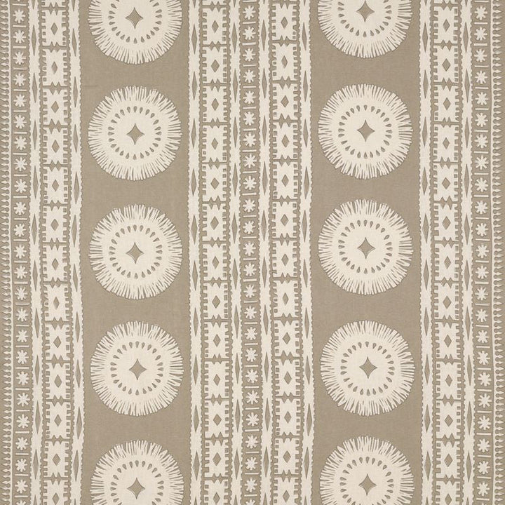 Bora Bora Print Sea Oyster 175842 by Schumacher Designer Fabric Mary-McDonald 100% Linen - Horizontal: 52 and Vertical: 24.5 52.375 - Swanky Fabrics -