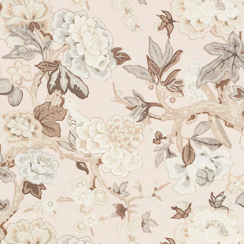 Bermuda Blossoms Blush 175874 by Schumacher Designer Fabric MARY MCDONALD See Sample UNITED KINGDOM LIGHT DUTY </p><p>Repeat: Horizontal: 27 1/8" (69CM) and Vertical: 25 5/8" (65CM) 54 1/4" (138CM) - Swanky Fabrics -