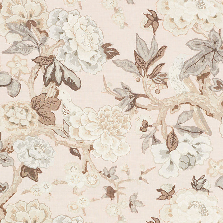 Bermuda Blossoms Blush 175874 by Schumacher Designer Fabric MARY MCDONALD LINEN 90% NYLON 10% UNITED KINGDOM MARTINDALE 20,000 </p><p>Repeat: Horizontal: 27 1/8" (69CM) and Vertical: 25 5/8" (65CM) 54.25 - Swanky Fabrics -