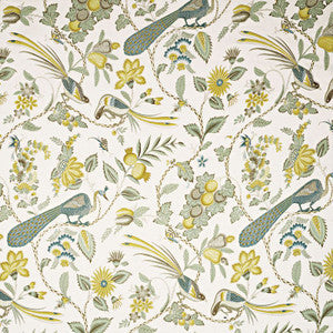 Schumacher Fabric Campagne Cadet & Citron 175951