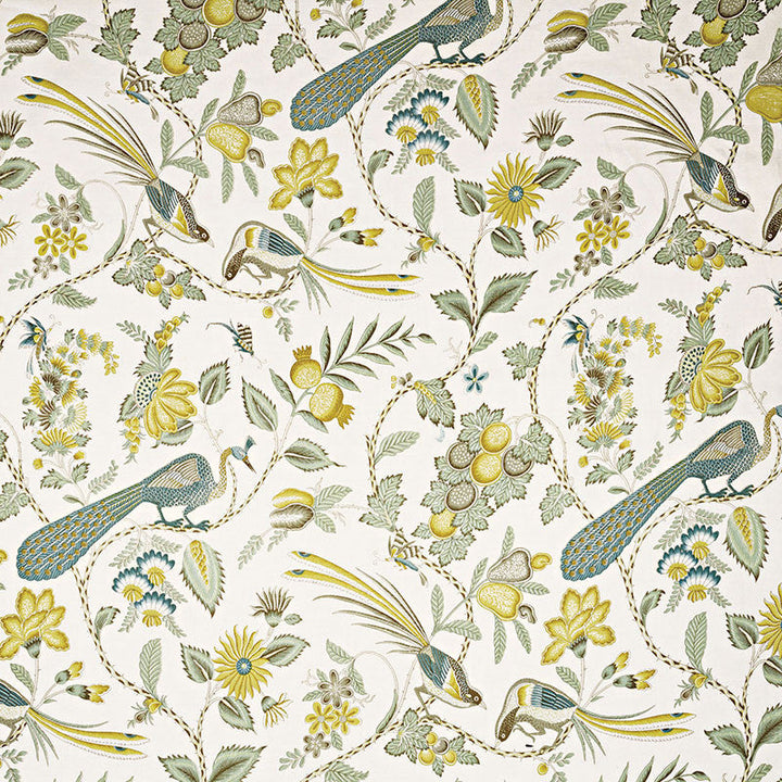 Campagne Cadet & Citron 175951 by Schumacher Designer Fabric SCHUMACHER CLASSICS LINEN 90% NYLON 10% BELGIUM MARTINDALE 20,000 </p><p>Repeat: Horizontal: 18" (46CM) and Vertical: 54" (137CM) 55 - Swanky Fabrics -