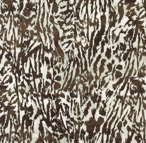 Schumacher Fabric Feline Darkwood 175992