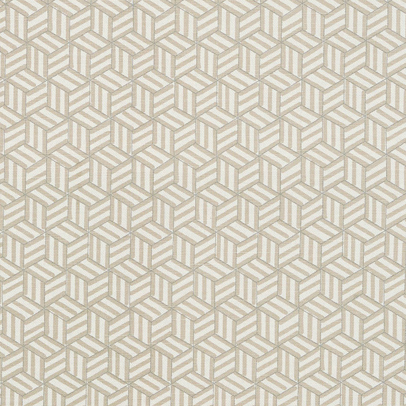Tumbling Blocks Greige 176040 by Schumacher Designer Fabric MILES REDD LINEN 53% COTTON 47% IRELAND WYZENBEEK 15,000 </p><p>Repeat: Horizontal: 6 3/4" (17CM) and Vertical: 8" (20CM) 54 - Swanky Fabrics -