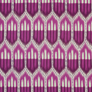 Schumacher Fabric Bukhara Ikat Fuchsia 176082