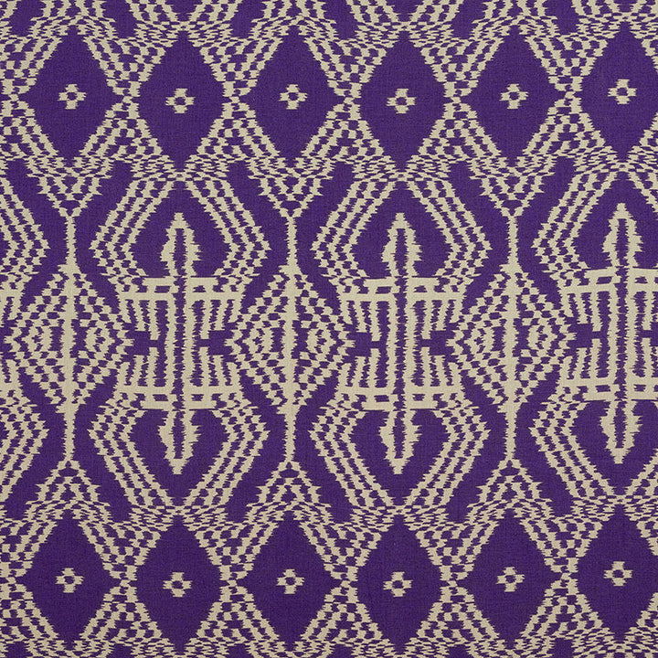 Asaka Ikat Violet 176091 by Schumacher Designer Fabric IKAT COLLECTION LINEN 100% ITALY MARTINDALE 10,000 </p><p>Repeat: Horizontal: 13 3/8" (34CM) and Vertical: 28 3/8" (72CM) 53.5 - Swanky Fabrics -