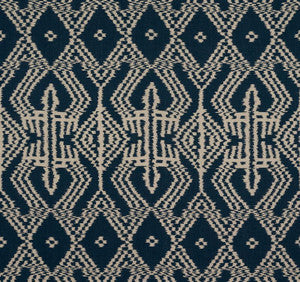 Schumacher Fabric Asaka Ikat Indigo 176095