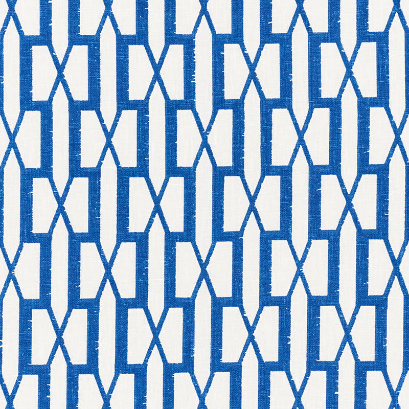 Belvedere Sea 176118 by Schumacher Designer Fabric VEERE GRENNEY See Sample UNITED KINGDOM MEDIUM DUTY </p><p>Repeat: Horizontal: 2 7/8" (7CM) and Vertical: 4" (10CM) 53 1/2" (136CM) - Swanky Fabrics -