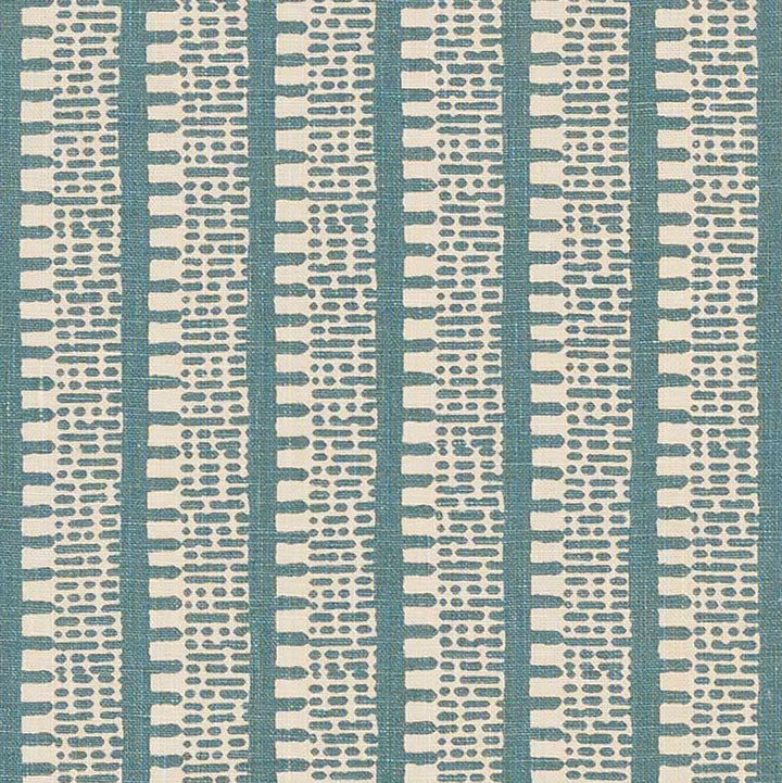Kiosk Peacock Blue 176135 by Schumacher Designer Fabric VEERE GRENNEY LINEN 100% UNITED KINGDOM MARTINDALE 25,000 </p><p>Repeat: Horizontal: 2 3/4" (7CM) and Vertical: 5" (13CM) 52.5 - Swanky Fabrics -