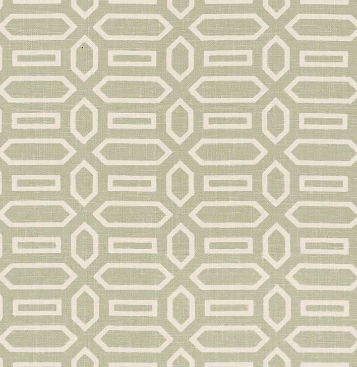 Pavillion Sage 176143 by Schumacher Designer Fabric VEERE GRENNEY See Sample UNITED KINGDOM MEDIUM DUTY </p><p>Repeat: Horizontal: 2 1/2" (6CM) and Vertical: 1 5/8" (4CM) 52" (132CM) - Swanky Fabrics -