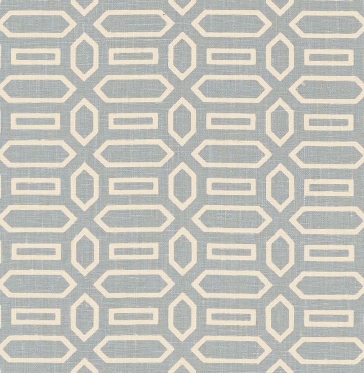 Pavillion Orpington Blue 176144 by Schumacher Designer Fabric Veere-Grenney 100% Linen Martindale 25,000 Horizontal: 2.5 and Vertical: 1.625 52 - Swanky Fabrics -
