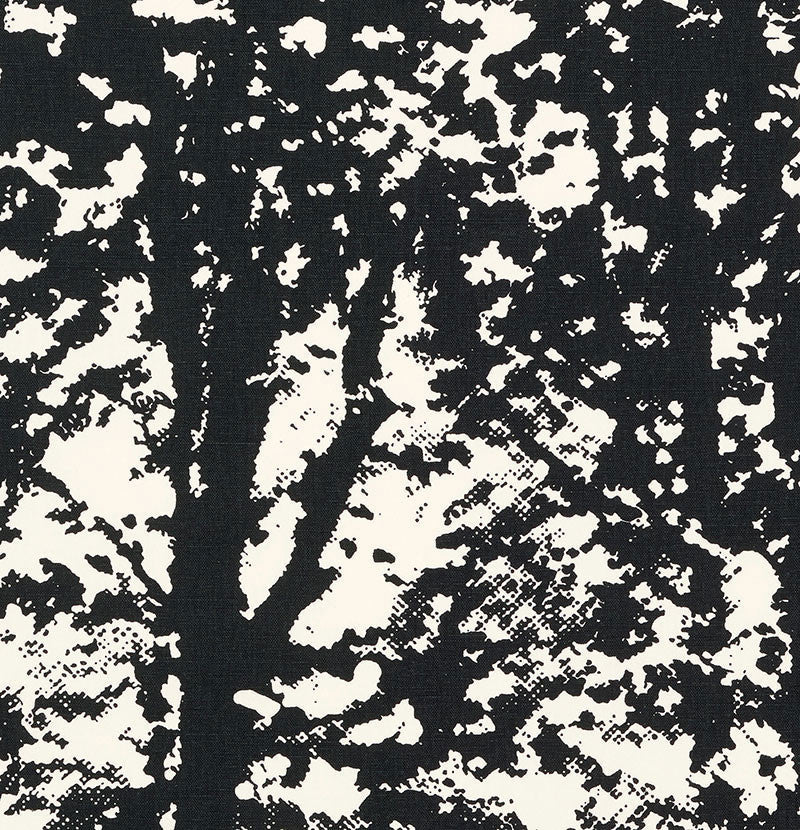 Woodland Black 176213 by Schumacher Designer Fabric Good Vibrations See Sample UNITED STATES OF AMERICA MEDIUM DUTY </p><p>Repeat: Horizontal: 27" (69CM) and Vertical: 36" (91CM) 54" (137CM) - Swanky Fabrics -