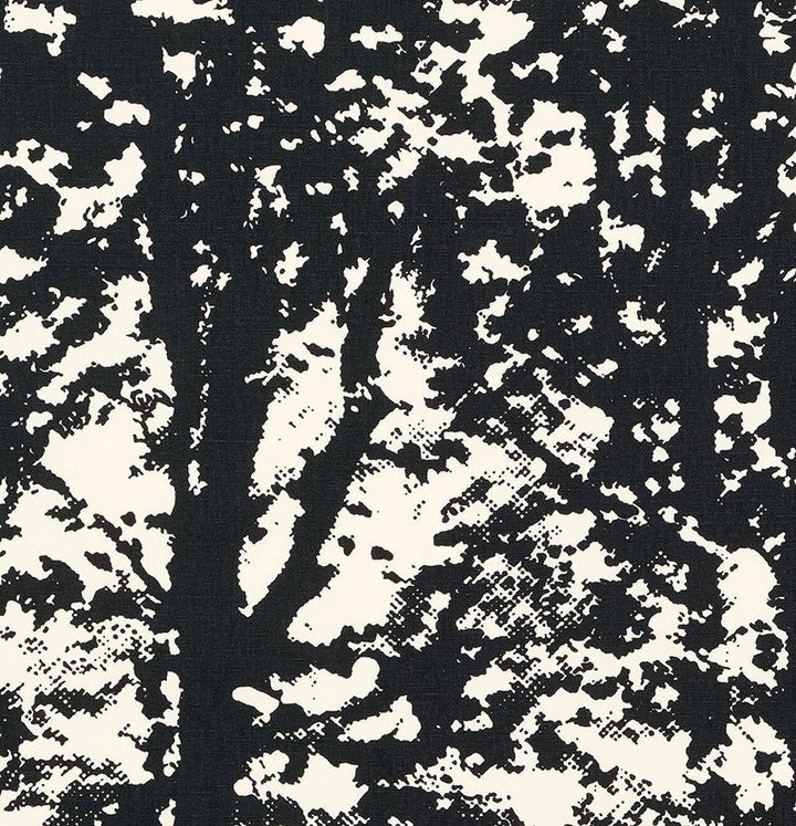 Woodland Black 176213 by Schumacher Designer Fabric Good Vibrations LINEN 55% COTTON 45% UNITED STATES OF AMERICA WYZENBEEK 15,000 </p><p>Repeat: Horizontal: 27" (69CM) and Vertical: 36" (91CM) 54 - Swanky Fabrics -