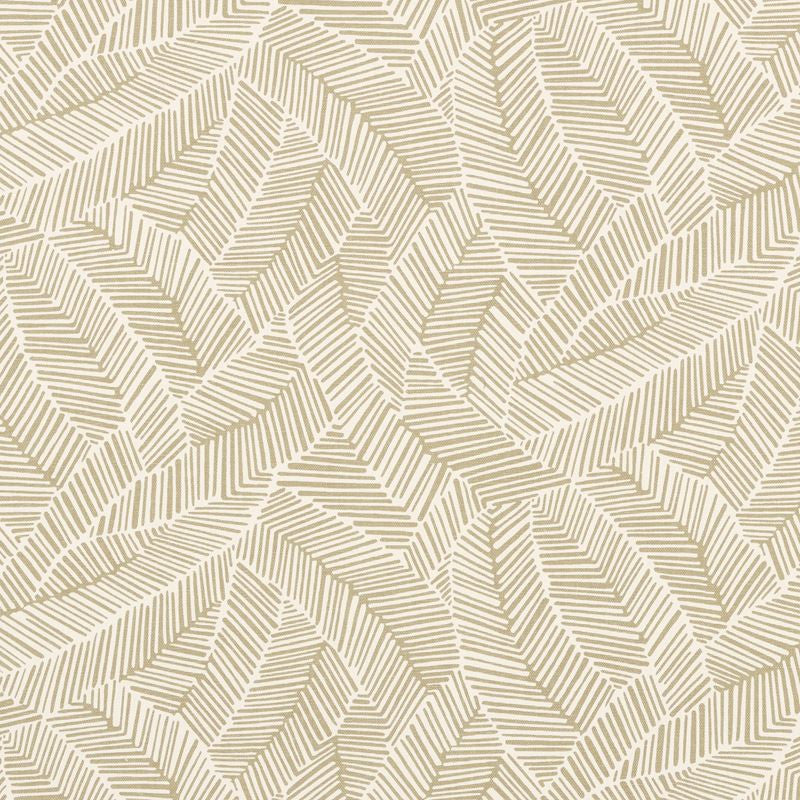 Abstract Leaf Taupe 176220 by Schumacher Designer Fabric Good-Vibrations 55% Linen, 45% Cotton Wyzenbeek 15,000 Horizontal: 27 and Vertical: 25 54 - Swanky Fabrics -