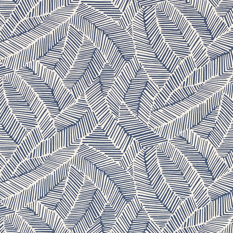 Abstract Leaf Navy 176222 by Schumacher Designer Fabric Good Vibrations See Sample UNITED STATES OF AMERICA MEDIUM DUTY </p><p>Repeat: Horizontal: 27" (69CM) and Vertical: 25" (64CM) 54" (137CM) - Swanky Fabrics -