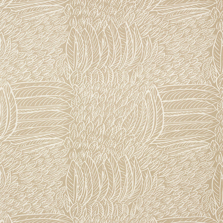 Featherfest Natural 176230 by Schumacher Designer Fabric Good Vibrations LINEN 55% COTTON 45% UNITED STATES OF AMERICA WYZENBEEK 15,000 </p><p>Repeat: Horizontal: 26 3/4" (68CM) and Vertical: 24 3/4" (63CM) 53 - Swanky Fabrics -