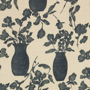 Schumacher Fabric Hugo Floral Faded Black 176242