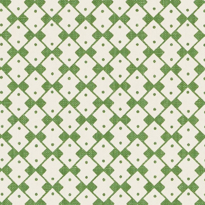 Domino Chelsea Green 176293 by Schumacher Designer Fabric David-Oliver 100% Linen - Horizontal: 5.375 and Vertical: 5.375 54 - Swanky Fabrics -