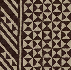 Schumacher Fabric Nuba Brown On Natural 176301