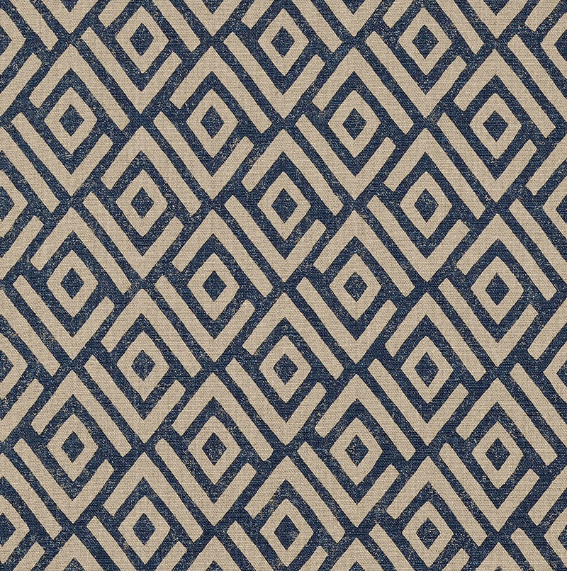 Kasai Indigo 176321 by Schumacher Fabric Schumacher Fabric Kasai Indigo 176321Fabric LINEN 100% UNITED STATES OF AMERICA </p><p>Repeat: H: HORZ. 27" (69CM) , V: VERT. 31" (79CM) 54 - Fabric Carolina -