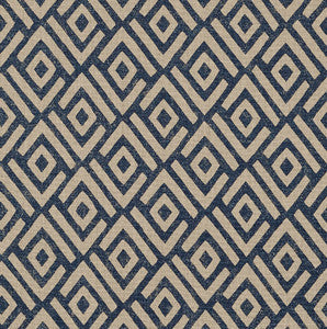Schumacher Fabric Kasai Indigo 176321