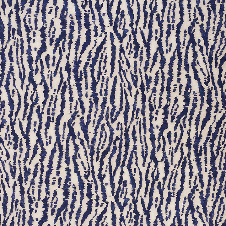 Animaux Navy 176373 by Schumacher Designer Fabric Animal-Prints-Wovens 100% Linen - Horizontal: 27 and Vertical: 38 55 - Swanky Fabrics -