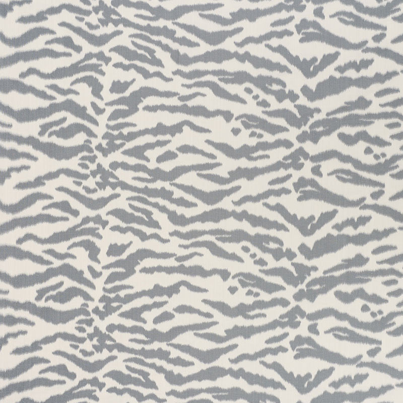 Tigris Graphite 176392 by Schumacher Designer Fabric Animal-Prints-Wovens 80% Linen, 20% Polyester - Horizontal: 55-1/8 and Vertical: 20.75 59-1/2 - Swanky Fabrics -