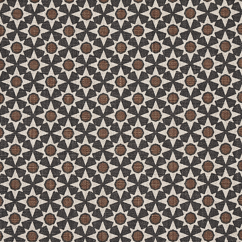 Serendipity Cinder & Caramel 176420 by Schumacher Fabric Schumacher Fabric Serendipity Cinder & Caramel 176420Fabric LINEN 100% CHINA </p><p>Repeat: H: HORZ. 1 1/2" (4CM) , V: VERT. 1 1/2" (4CM) 54 - Fabric Carolina -