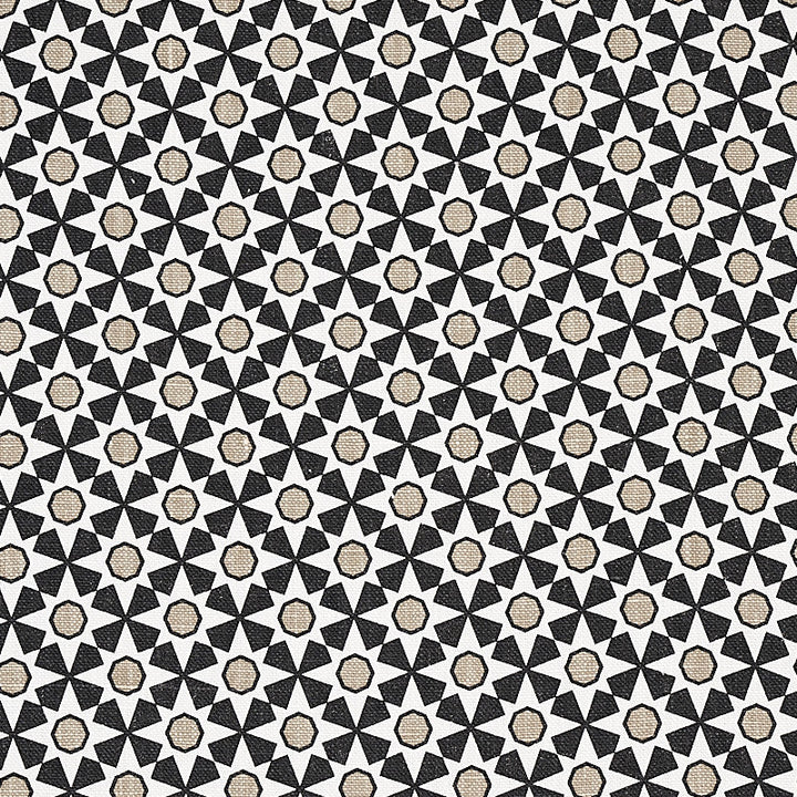 Serendipity Black & Taupe 176421 by Schumacher Fabric Schumacher Fabric Serendipity Black & Taupe 176421Fabric LINEN 100% CHINA </p><p>Repeat: H: HORZ. 1 1/2" (4CM) , V: VERT. 1 1/2" (4CM) 54 - Fabric Carolina -