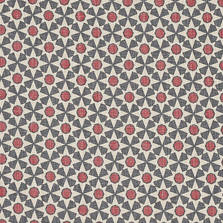Serendipity Slate & Rouge 176424 by Schumacher Fabric Schumacher Fabric Serendipity Slate & Rouge 176424Fabric LINEN 100% CHINA </p><p>Repeat: H: HORZ. 1 1/2" (4CM) , V: VERT. 1 1/2" (4CM) 54 - Fabric Carolina -