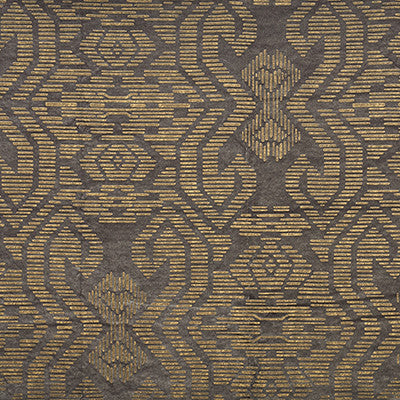 Gilded Pewter 176511 by Schumacher Designer Fabric New-Opulence 60% Viscose, 40% Cotton Wyzenbeek 50,000 Horizontal: 26.75 and Vertical: 38.25 55.5 - Swanky Fabrics -