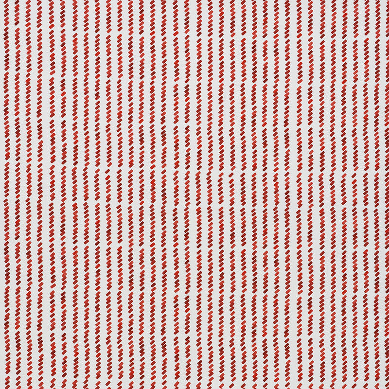 Tic For Tac Red 176540 by Schumacher Designer Fabric David-Kaihoi 55% Linen, 45% Cotton - Horizontal: 6.75 and Vertical: 11.75 55.5 - Swanky Fabrics -