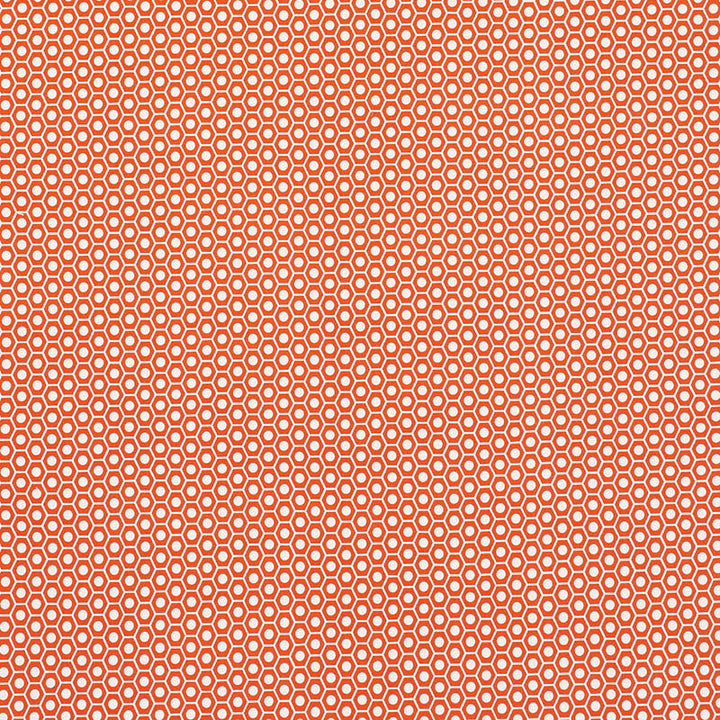 Queen B II Red 176565 by Schumacher Designer Fabric Indooroutdoor-By-Studio-Bon 100% Acrylic Wyzenbeek 15,000 Horizontal: 1.25 and Vertical: 7/8- 54 - Swanky Fabrics -
