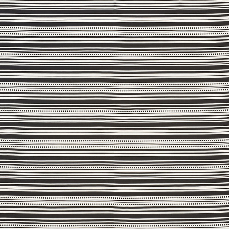Stripedot Ii Black 176593 by Schumacher Designer Fabric INDOOR/OUTDOOR STUDIO BON See Sample UNITED STATES OF AMERICA MEDIUM </p><p>Repeat: Horizontal: 1/2" (1CM) and Vertical: 12 1/2" (32CM) 54" (137CM) - Swanky Fabrics -